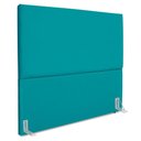 Ver imagem 1 de Cabeceira Queen 160 Cm com Frame Luna Suede Azul Turquesa Artte