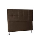 Ver imagem 3 de Cabeceira Casal 1,60M Lisboa Suede Marrom
