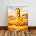 Ver imagem 7 de Kit 3 Quadro Decorativo Savana Infantil Leão Bebê Meninos Moderno 28x20cm