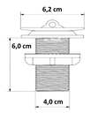 Ver imagem 5 de Válvula Pia Tanque Lavanderia Escoamento 1.1/4'' Metal:Cromado