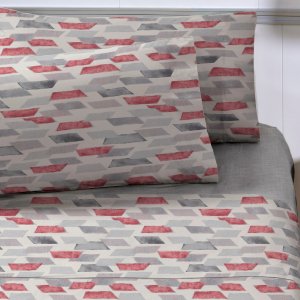 Jogo de Cama Queen 100% Algodão 4pçs Essenciale Estampados:epifanio
