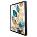 Ver imagem 1 de Quadro Decorativo Caixa Floral Luxo Folhagem Harmônica Tacolado Moldura Caixa Alta 4,5cm Preta sem V