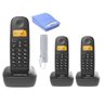 Kit Aparelho Telefone Bina 2 Ramal Entrada Chip Celular 3G - 1