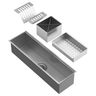 Kit Cuba Quebec 60cm Aço Inox 304 + Calha Organizadora Aço Inox + Torneira Florença Monocomando - 14