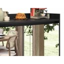 Ver imagem 3 de Buffet Aparador Retrô com Espelho Clássico 2 Portas Preto