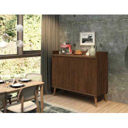 Buffet Aparador Retrô Delux 2 Portas Malbec - 2