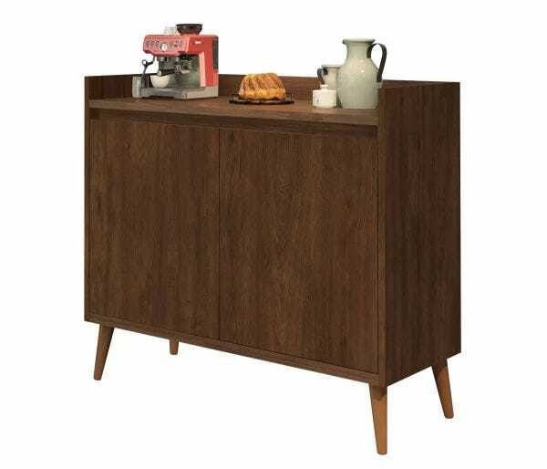 Buffet Aparador Retrô Delux 2 Portas Malbec