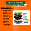 Ver imagem 6 de Manta Tipo Bidim 25m² Geotextil para Drenagem Jardim Separação 2,30x11m