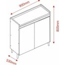 Ver imagem 7 de Buffet Aparador Retrô Delux 2 Portas Freijó com Off-white