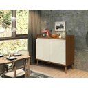 Ver imagem 2 de Buffet Aparador Retrô Delux 2 Portas Freijó com Off-white