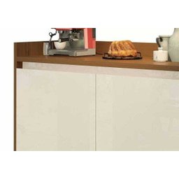 Buffet Aparador Retrô Delux 2 Portas Freijó com Off-White - 3