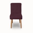 Ver imagem 4 de Cadeira Confortavel Jantar Luna Suede Bordo para Quarto Sala Recepção.