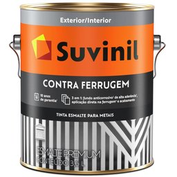 Tinta Esmalte Brilhante Contra Ferrugem 3,6 Litros Preto - 50581399 - SUVINIL - 1