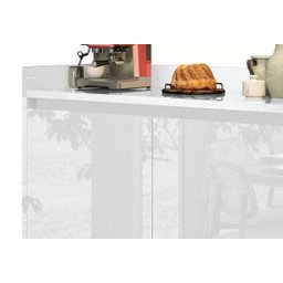 Buffet Aparador Retrô Delux 2 Portas Branco Gloss - 3