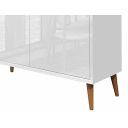 Buffet Aparador Retrô Delux 2 Portas Branco Gloss - 4