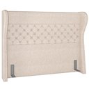 Ver imagem 2 de Cabeceira Cama Box Queen 160 cm P05 Madrid Linho Cru - Lyam Decor