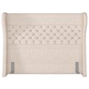 Ver imagem 5 de Cabeceira Cama Box Queen 160 cm P05 Madrid Linho Cru - Lyam Decor