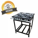 Ver imagem 1 de Fogão para Cozinha Industrial 4 Bocas Queimador Ferro Fundido 30 Cm Sebem