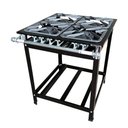 Ver imagem 3 de Fogão para Cozinha Industrial 4 Bocas Queimador Ferro Fundido 30 Cm Sebem