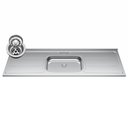 Ver imagem 6 de Armário Aéreo Argélia e Balcão Gabinete com Pia Inox 150cm Dakota Branco - Lumil Lumil Móveis Argéli