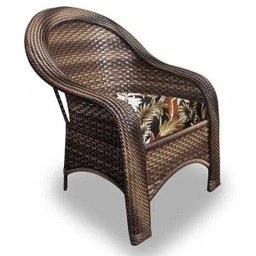 Conjunto de Poltronas Fibra Sintética Tóquio - 4 Poltronas + 1 Mesa Centro - Tecido Revieira - 5