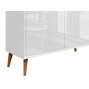 Ver imagem 4 de Balcão Buffet Retrô Delta 2 Portas Branco Gloss