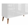 Balcão Buffet Retrô Delta 2 Portas Branco Gloss - 4