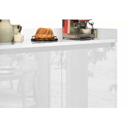 Balcão Buffet Retrô Delta 2 Portas Branco Gloss - 3