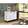 Balcão Buffet Retrô Delta 2 Portas Branco Gloss - 2