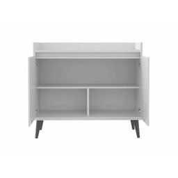 Balcão Buffet Retrô Delta 2 Portas Branco Gloss - 5