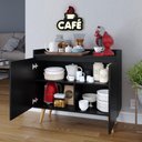 Ver imagem 4 de Balcão Buffet Retrô Delta 2 Portas Preto