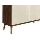 Ver imagem 4 de Balcão Buffet Retrô Delta 2 Portas Malbec com Off-white