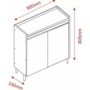 Ver imagem 7 de Balcão Buffet Retrô Delta 2 Portas Off-White