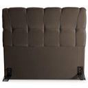 Ver imagem 4 de Cabeceira Cama Box Casal 140cm Suede Velut Marrom - King House