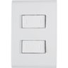 Conjunto 4x2 com 2 Interruptores Paralelos Tramontina Liz 10 a 250 V Branco Tramontina - 1