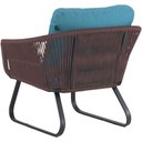 Ver imagem 3 de Conjunto Poltronas, Namoradeira e Mesa Milão Trama Original Marrom