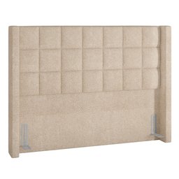 Cabeceira Cama Box Queen 160cm Pisa P02 Bouclé Bege - Mpozenato - 1