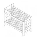 Ver imagem 3 de Beliche Solteiro Indy Branco - Conquista Móveis