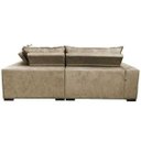 Ver imagem 6 de Sofá de Canto Retrátil e Reclinável com Molas Cama Inbox Oklahoma 2,40M Suede Velusoft Castor