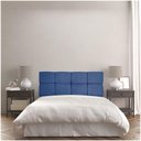 Ver imagem 6 de Cabeceira Painel Queen 1,60m Nina Suede - Pallazio Cor Azul Marinho