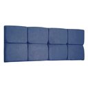Ver imagem 1 de Cabeceira Painel Queen 1,60m Nina Suede - Pallazio Cor Azul Marinho