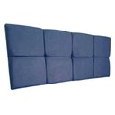Ver imagem 3 de Cabeceira Painel Queen 1,60m Nina Suede - Pallazio Cor Azul Marinho