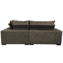 Ver imagem 6 de Sofá de Canto Retrátil e Reclinável com Molas Cama Inbox Oklahoma 2,40M Suede Velusoft Café