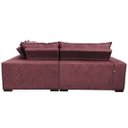 Ver imagem 6 de Sofá de Canto Retrátil e Reclinável com Molas Cama Inbox Oklahoma 2,40M Suede Velusoft Vinho