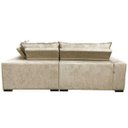 Ver imagem 6 de Sofá de Canto Retrátil e Reclinável com Molas Cama Inbox Oklahoma 2,50M Suede Velusoft Bege