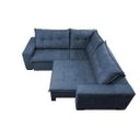 Ver imagem 5 de Sofá de Canto Retrátil e Reclinável com Molas Cama Inbox Oklahoma 2,50M Suede Velusoft Azul