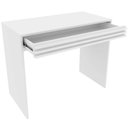 Ver imagem 2 de Mesa Escrivaninha para Quarto com Gaveta 90cm Branco Me4173