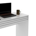 Ver imagem 4 de Mesa Escrivaninha para Quarto com Gaveta 90cm Branco Me4173