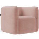 Ver imagem 2 de Poltrona Decorativa para Sala de Estar Fixa Living Peônia K01 Veludo Rosê