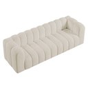 Ver imagem 2 de Sofá 3 Lugares 200cm Orgânico Luxo Recepção Giordana Bouclé Bege